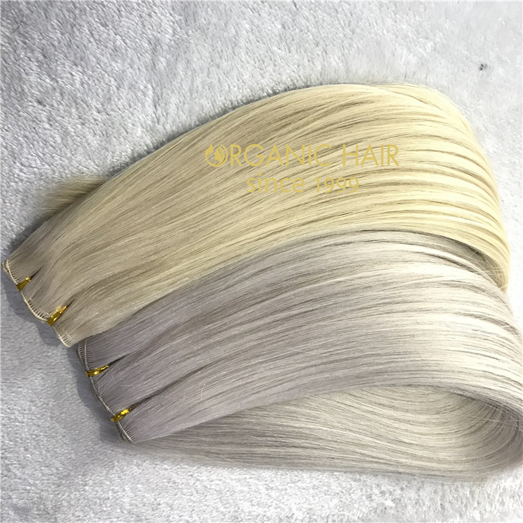  Handtied weft with full cuticle intact  C69